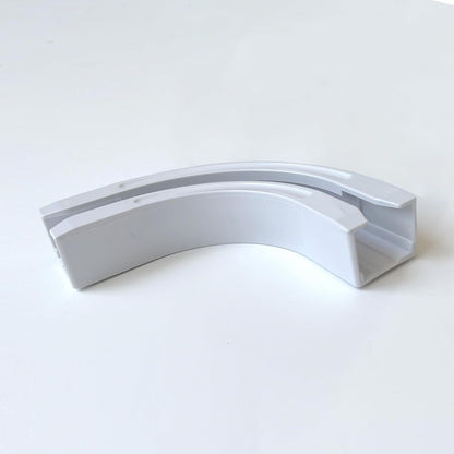 90 Curved Connectors - Ceiling Mount/Wall Mount Curtain Tracks, White 2 Pack V1258-DP02-B-3340