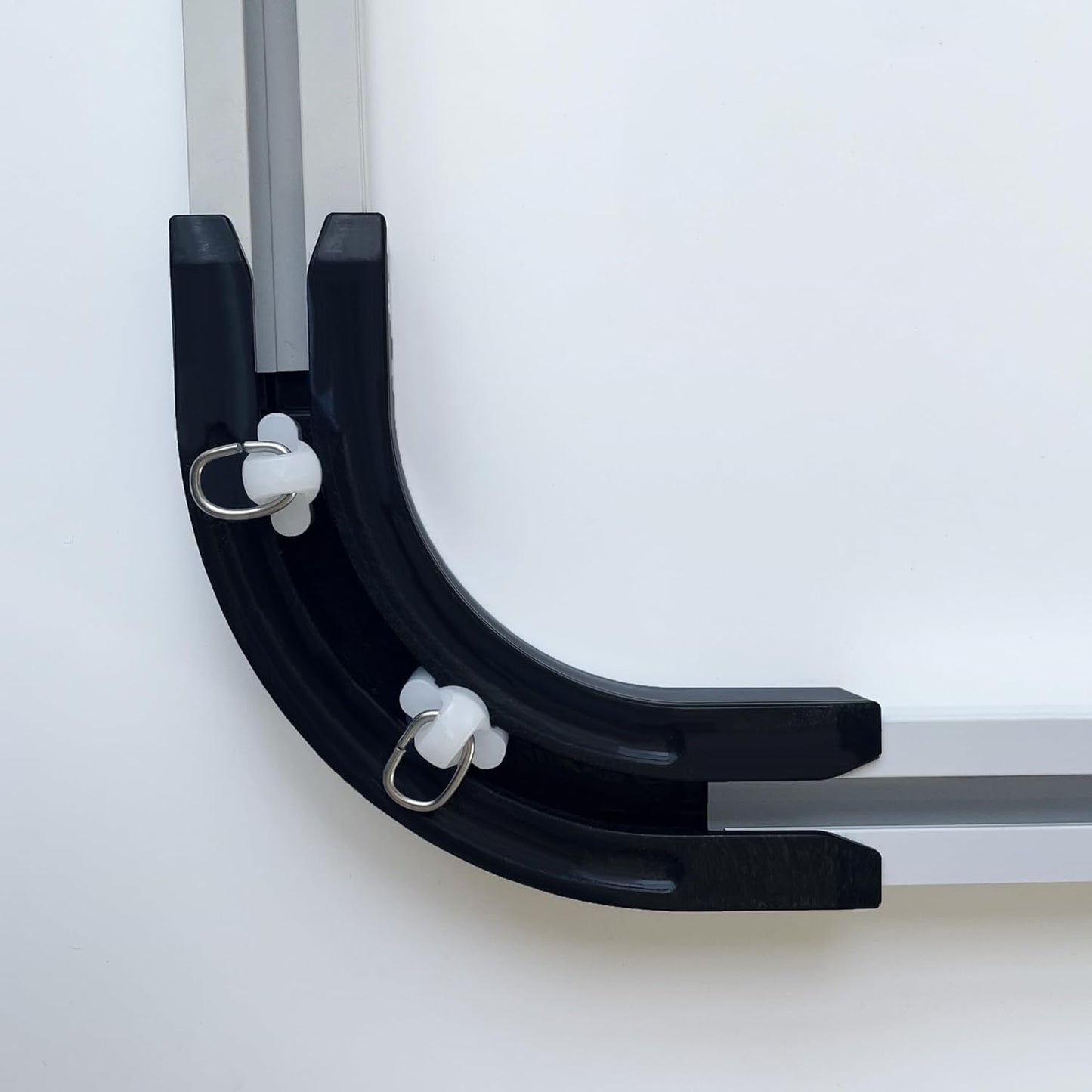 90 degrees Curved Connectors for Track Curtains Ceiling Mount/Wall Mount, Ceiling Track for Curtains, Room V1258-DP02-B-3342