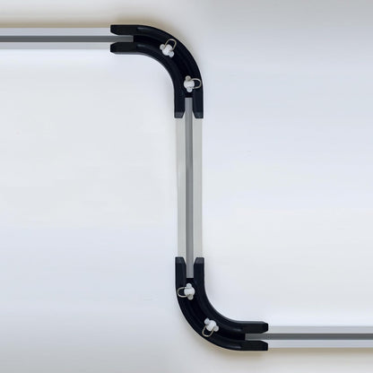 90 degrees Curved Connectors for Track Curtains Ceiling Mount/Wall Mount, Ceiling Track for Curtains, Room V1258-DP02-B-3342