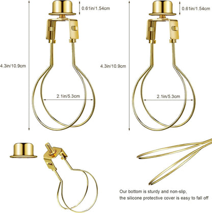 Bulb Lamp Shade Light Bulb Clip Adapter Includes Finial and Lampshade Levellers for Replacement V1258-DP02-B-3344