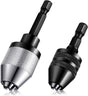 Keyless Drill Chuck Bit 1/4 Inch Hex Shank Keyless Drill Chuck Fast Change Converter Extension Screwdriver V1258-DP02-B-3345
