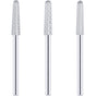 3 Pieces Nail Drill Bits Cone Shape Carbide Nail Drill Bits for Manicure Pedicure Tools Machine, 3/32 Inch V1258-DP02-B-3363