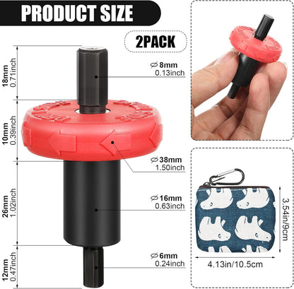2 Pieces Electric Start Drill Bit Adapter, Engine Speed Starter Drill Bit Adapter with 2 Storage Bag for V1258-DP02-B-3364