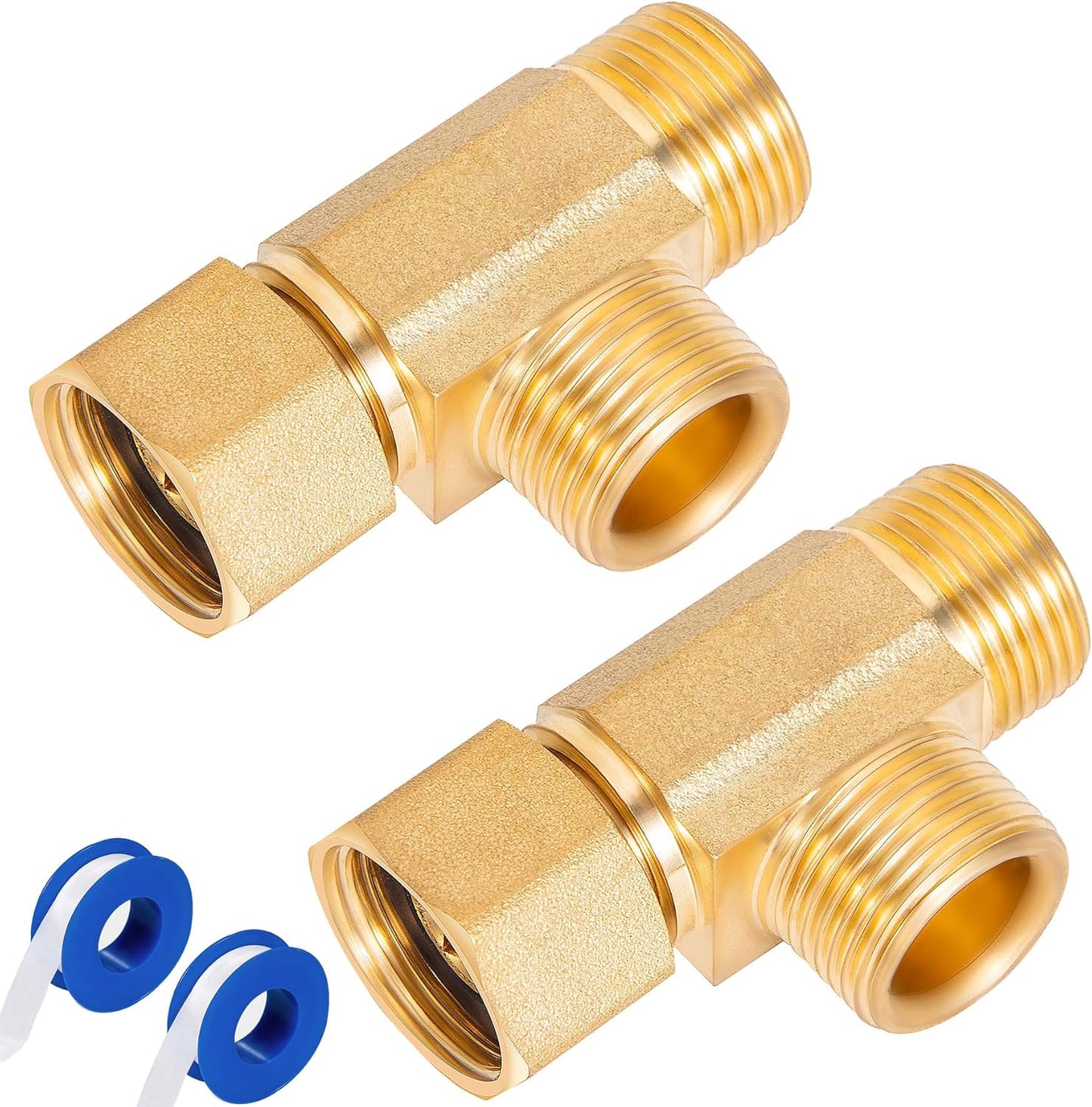 Lead-Free Brass Angle Stop Add-A-Tee Valve,3/8-Inch Compression Inlet X 3/8-Inch Com Outlet X 3/8-Inch V1258-DP02-B-3371