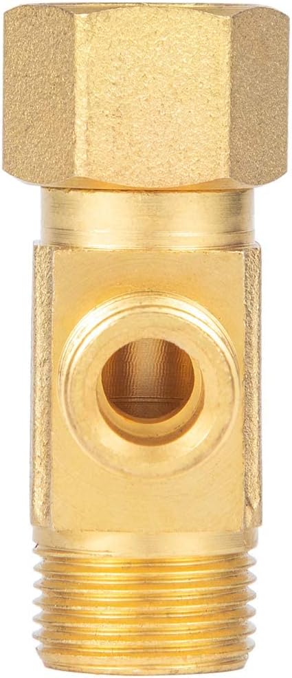 Lead-Free Brass Angle Stop Add-A-Tee Valve,3/8-Inch Compression Inlet X 3/8-Inch Com Outlet X 3/8-Inch V1258-DP02-B-3371