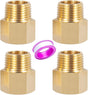 Brass Pipe Fitting Reducer Adapter1/2" NPT Female X 1/2" NPT Male Extension Connector (4-Pack) V1258-DP02-B-3374