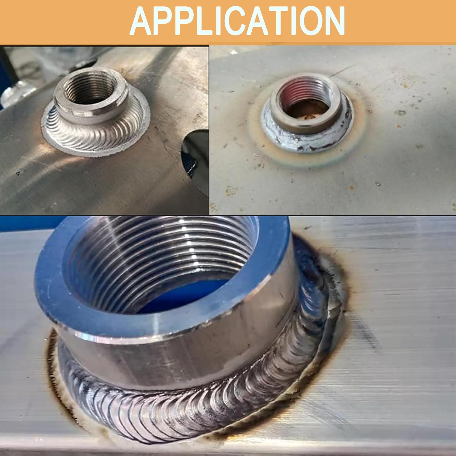 1/4" NPT Female Weld on Bung Fitting Aluminum(2PCS) V1258-DP02-B-3376