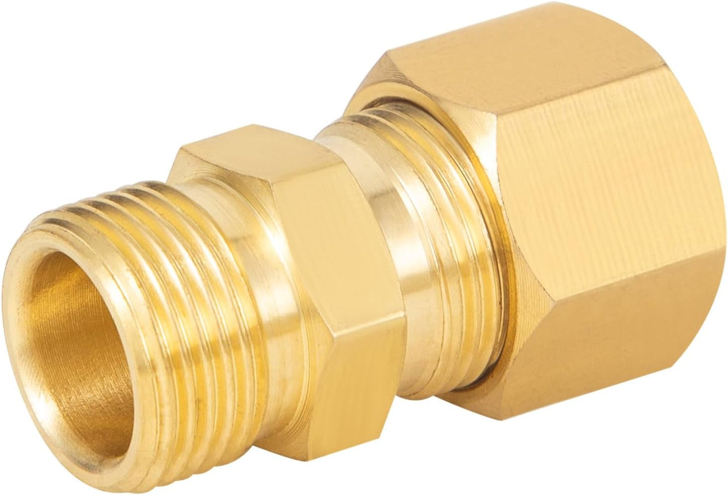 Brass Compression Fitting,1/2-Inch OD Compression Union,Brass Compression Tube Fitting(1/2" Tube OD x 1/2" OD V1258-DP02-B-3379
