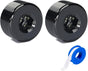 3/4 NPT Male Thread Allen Head Socket Pipe Plug Fitting Aluminum Black(2pcs) V1258-DP02-B-3380