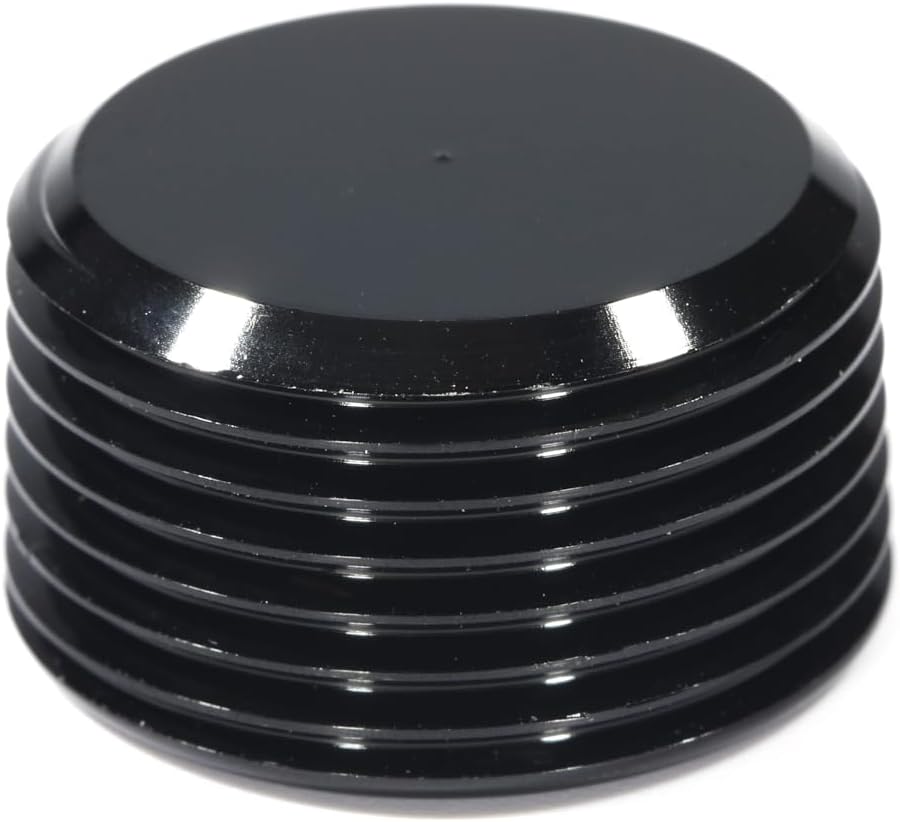 3/4 NPT Male Thread Allen Head Socket Pipe Plug Fitting Aluminum Black(2pcs) V1258-DP02-B-3380