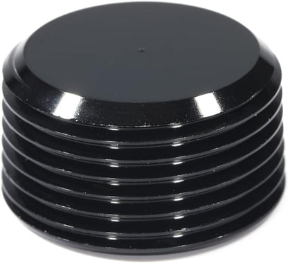 3/4 NPT Male Thread Allen Head Socket Pipe Plug Fitting Aluminum Black(2pcs) V1258-DP02-B-3380