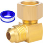 1PC 90 degrees Elbow Connector Replacement for Olympian Low Pressure Gas Fired Heaters Brass 3/8" female V1258-DP02-B-3381