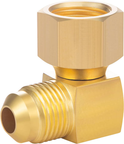 1PC 90 degrees Elbow Connector Replacement for Olympian Low Pressure Gas Fired Heaters Brass 3/8" female V1258-DP02-B-3381