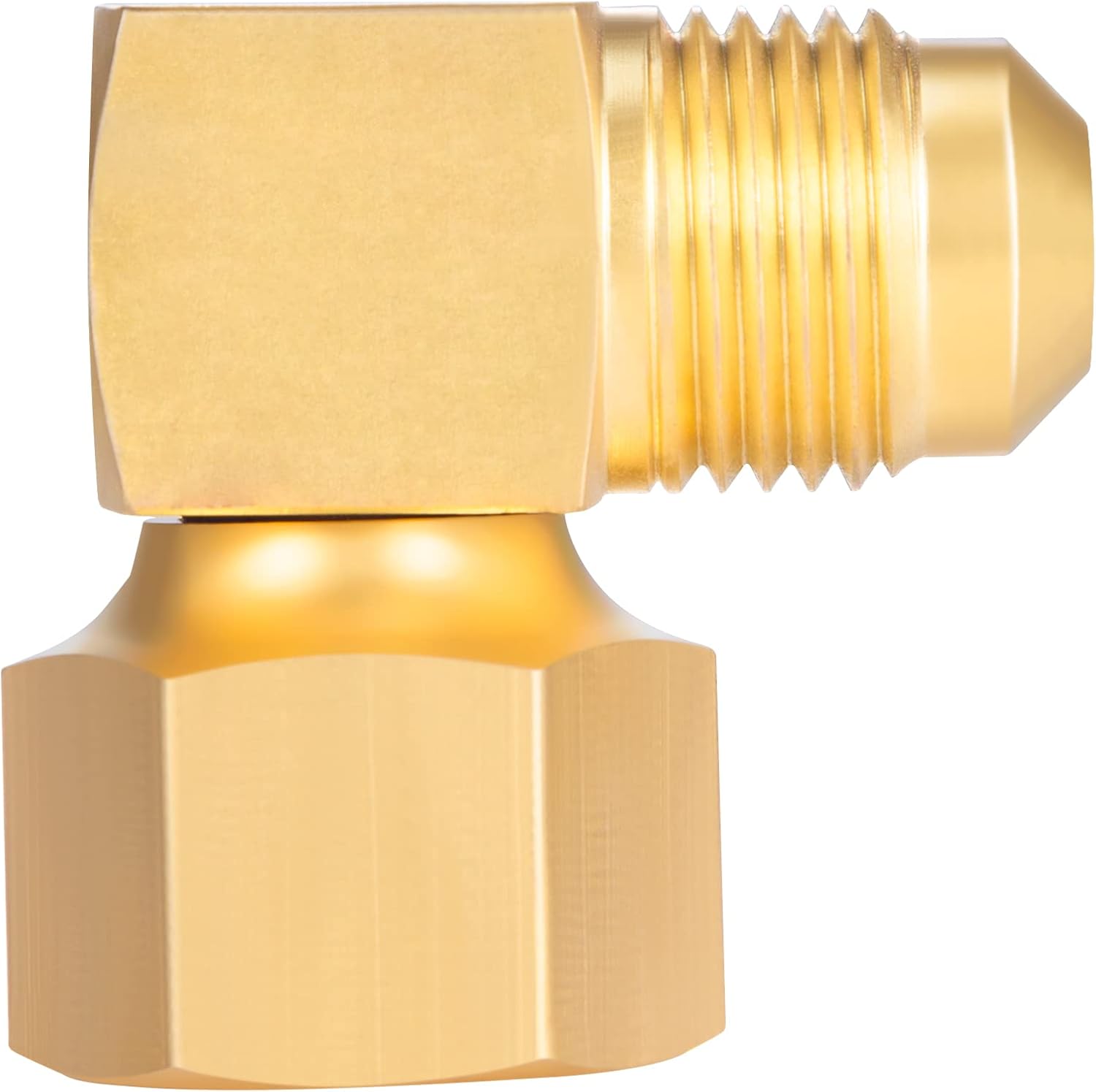 1PC 90 degrees Elbow Connector Replacement for Olympian Low Pressure Gas Fired Heaters Brass 3/8" female V1258-DP02-B-3381