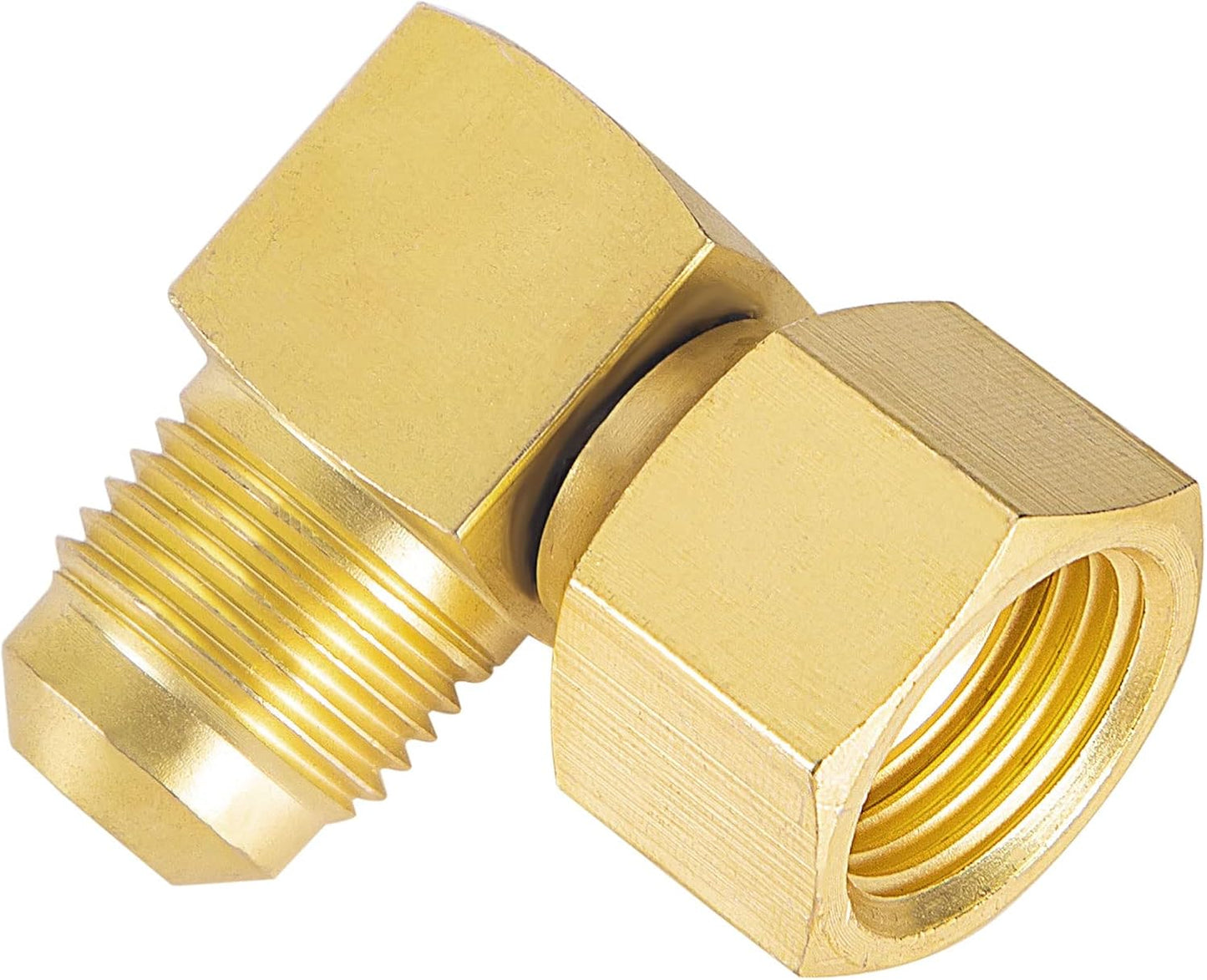 1PC 90 degrees Elbow Connector Replacement for Olympian Low Pressure Gas Fired Heaters Brass 3/8" female V1258-DP02-B-3381