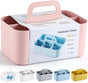 Multiuse Caddy Organizer with Handle - Stackable Plastic Tote Bin - Art Craft Supplies, Office, Desk, V1258-DP02-B-3399