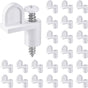 24 Pack 3/8 in Nylon Window Screen Clip with Screws Offset Clips for Fastens Storm Window, Storm Panels, V1258-DP02-B-3415