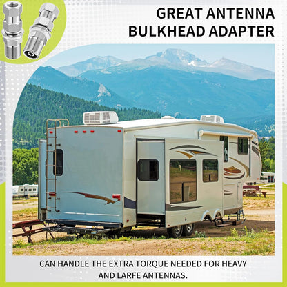 Cb Radio Antenna Heavy Duty So-239 Stud Mount Cb Antenna Standard 3/8 x 24 Threaded Stud Mount Adapter V1258-DP02-B-3423