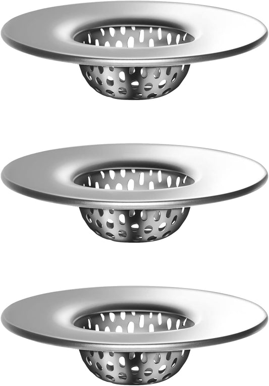 Bathroom Sink Strainer, Utility, Slop, Bathtub Lavatory Sink Drain Strainer Hair Catcher, Stainless Steel V1258-DP02-B-3455