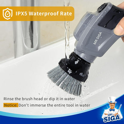 Electric Spin Scrubber Flat Brush Refills, 3 Pack V1258-DP02-B-3466