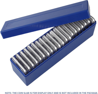 Plastic Coin Slab Storage Box, Coin Storage Box Case for NGC, PCGS, PMG, and Premier Coin Holders, Coin V1258-DP02-B-3470