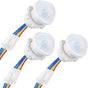 3-Pack Motion Sensor Light Switch, PIR Infrared Sensor, 30S Time Delay, Smart Detection for LED, Bulb and V1258-DP02-B-3475