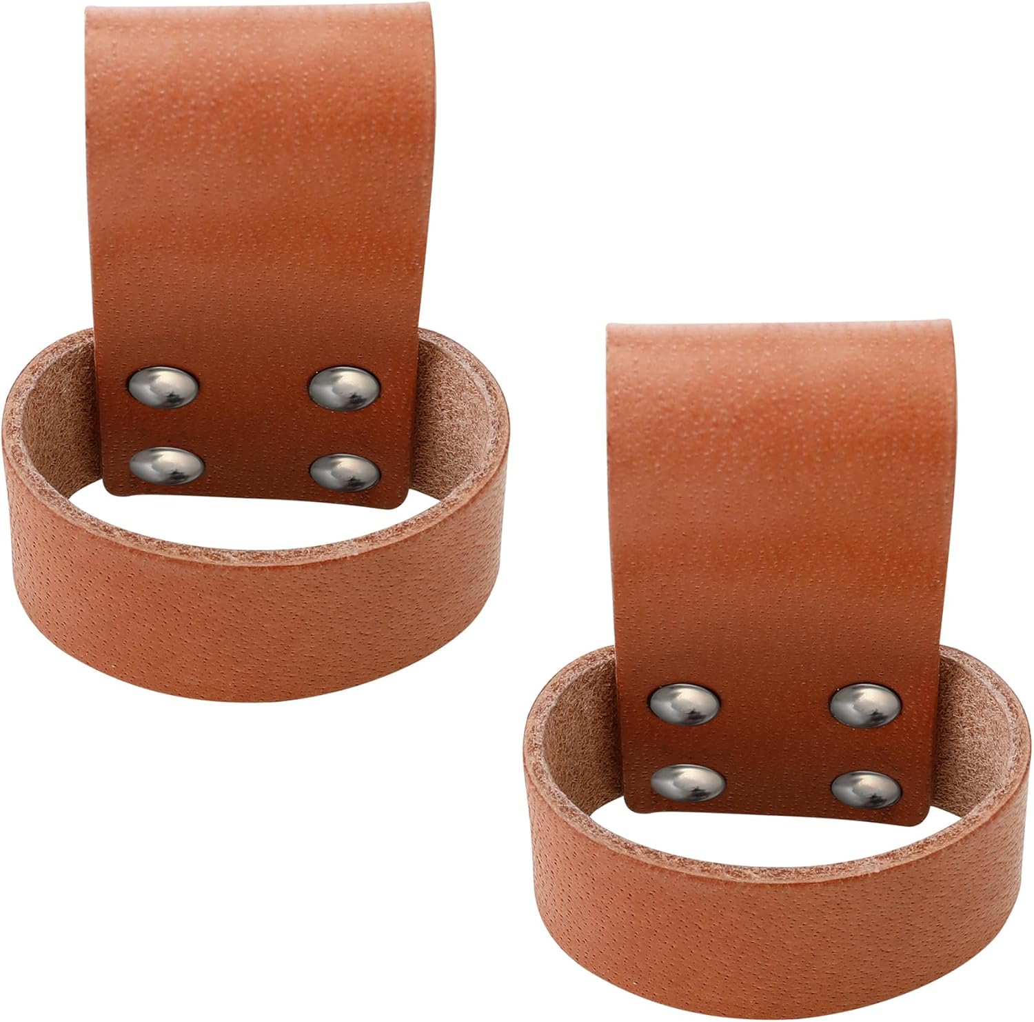 2 Pack Premium Leather Hammer Holster With Belt Loop, Multi-tool Holder, Small Hatchet Carrier, Brown V1258-DP02-B-3487