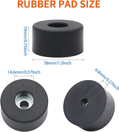 Air Compressor Isolator Pads - 8 Pack Replacement Rubber Feet 192310GS for Coleman Powermate, Sanborn & More V1258-DP02-B-3488