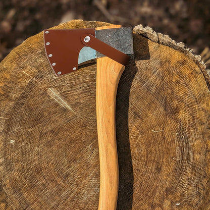 Leather Axe Sheath, Adjustable Hatchet Head Sheath, Durable Hatchet Blade Protector Case Cover Great Camping V1258-DP02-B-3499