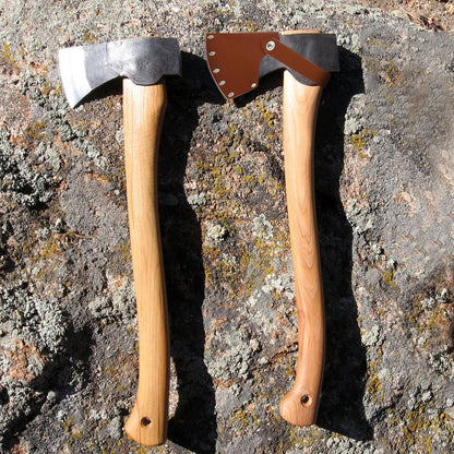 Leather Axe Sheath, Adjustable Hatchet Head Sheath, Durable Hatchet Blade Protector Case Cover Great Camping V1258-DP02-B-3499