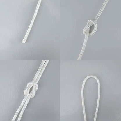 Nylon Rope - 100 Ft White Nylon String, 1/4 Inch Solid Braided Rope, Thick Washing Line for Multi-Purpose Tie V1258-DP02-B-3503