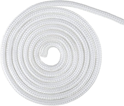 Nylon Rope - 100 Ft White Nylon String, 1/4 Inch Solid Braided Rope, Thick Washing Line for Multi-Purpose Tie V1258-DP02-B-3503