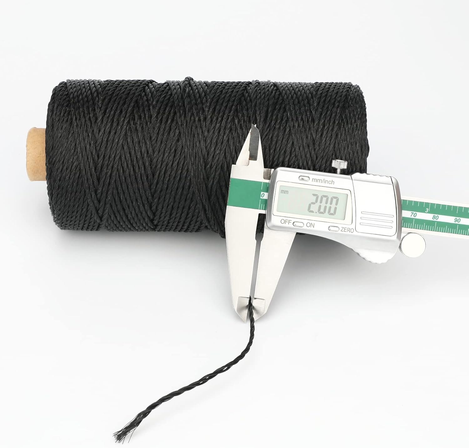 426 Feet Black Nylon Twine #36 Mason Nylon String Line, Gardening Nylon String, Durable Twisted Construction V1258-DP02-B-3504