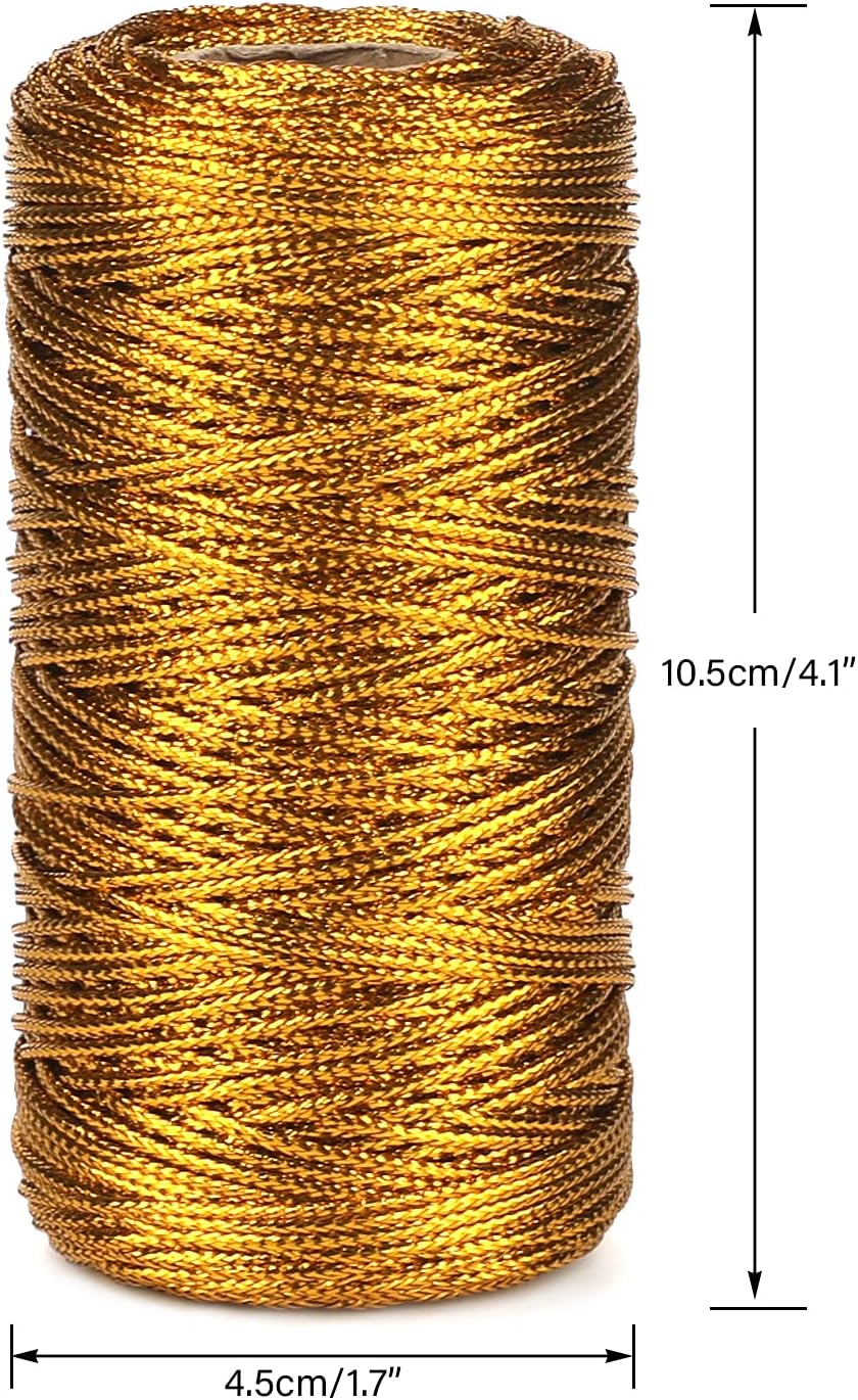 White Twine String and Gold Twine String V1258-DP02-B-3527