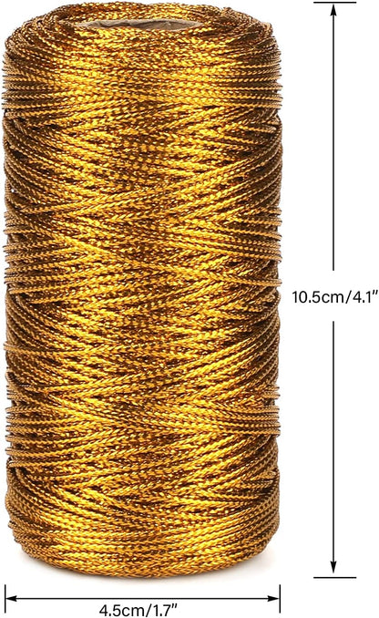 White Twine String and Gold Twine String V1258-DP02-B-3527