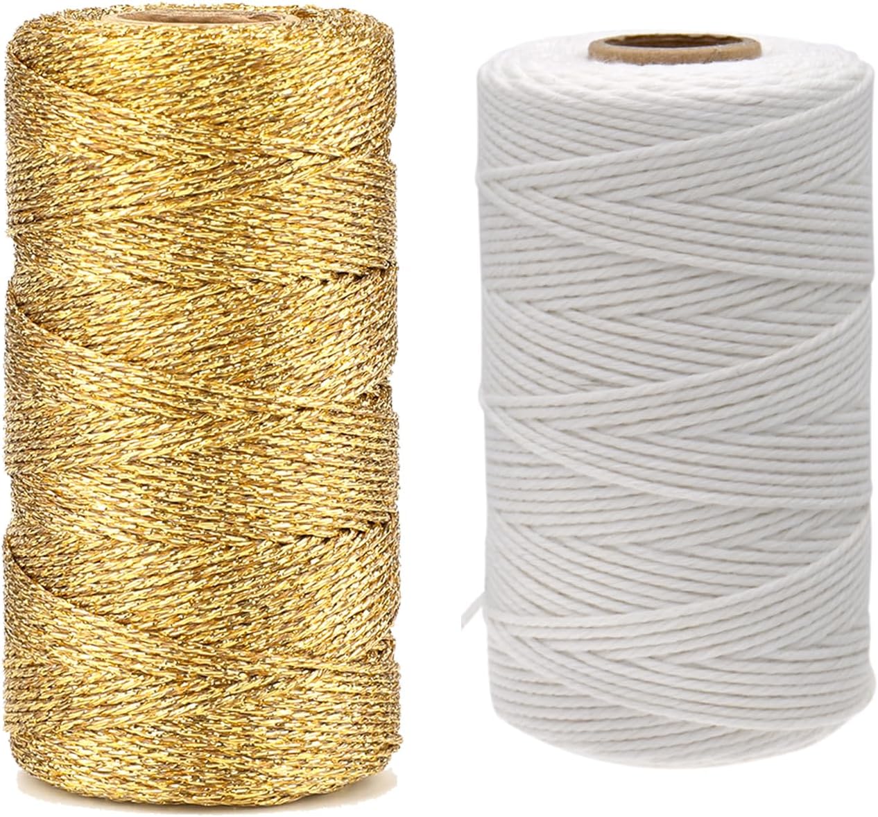 White Twine String and Gold Twine String V1258-DP02-B-3528