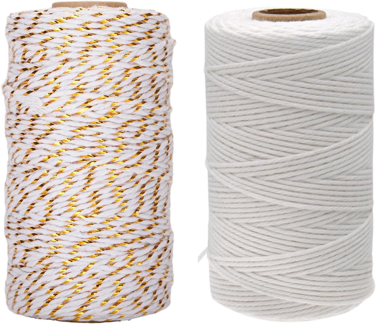 White Twine String and Gold White Twine String V1258-DP02-B-3529