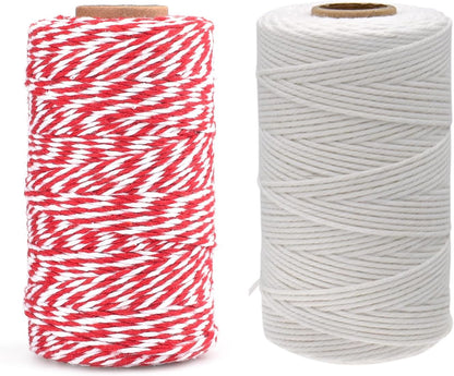 White Twine String and Red White Twine String V1258-DP02-B-3532