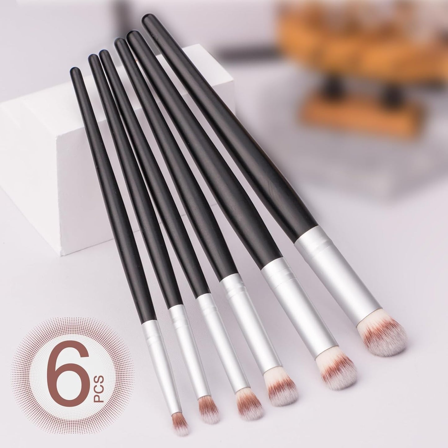 Drybrush Set - Premium Art Paintbrush Set for Miniatures, Ideal for Detailing - 6 Different Sizes V1258-DP02-B-3535