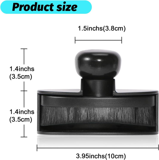 Tire Shine Brush - Curved Brush Head & Large 3.8'' Tire Dressing Applicator with Storage Stand for Automotive V1258-DP02-B-3537
