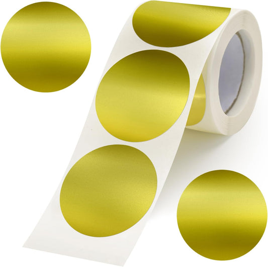 Embossing Stickers 300Pcs 2'' Gold Foil Seals Stickers for Certificates Self Adhesive Round Envelope Seal V1258-DP02-B-354