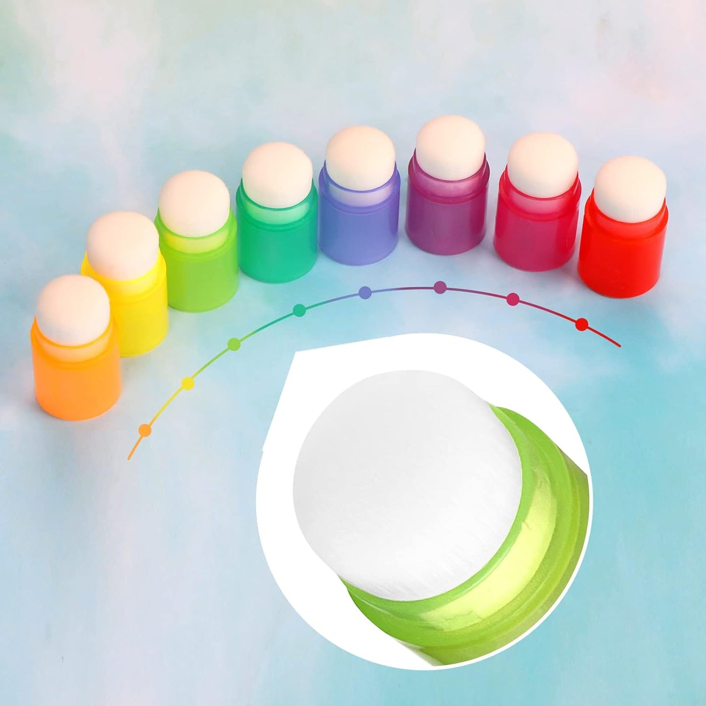16 Pcs Blending Brushes for Card Making,Card Making Supplies,Finger Blending Brushes Daubers with Storage V1258-DP02-B-3540