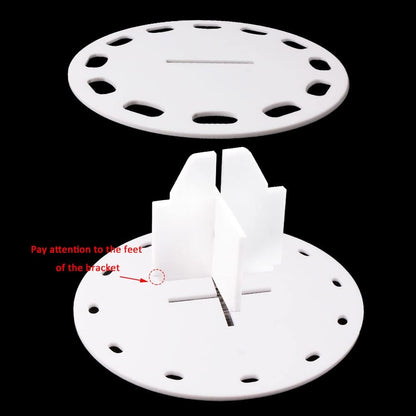 12 Hole Round Shape Drying Rack Storage Display Bracket Shelf Holder ,Spinning Storage Caddy for Oval Ink V1258-DP02-B-3541