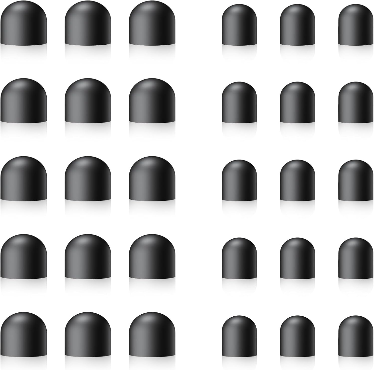 Rubber Tips for Stylus Pens (15 Pair, 0.2'' & 0.28'') Replacement nibs for Touch Screen Pen,Soft,No V1258-DP02-B-3568