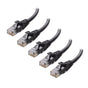 10Gbps 5-Pack Snagless Short Cat 6 Ethernet Cable - 3ft, Cat 6 Cable, Cat6 Cord, Ethernet Cord, Black V1258-DP02-B-3577