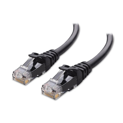 10Gbps Snagless Cat 6 Ethernet Cable - 20ft, Cat 6 Cable, Cat6 Cord, Ethernet Cord, Black V1258-DP02-B-3578