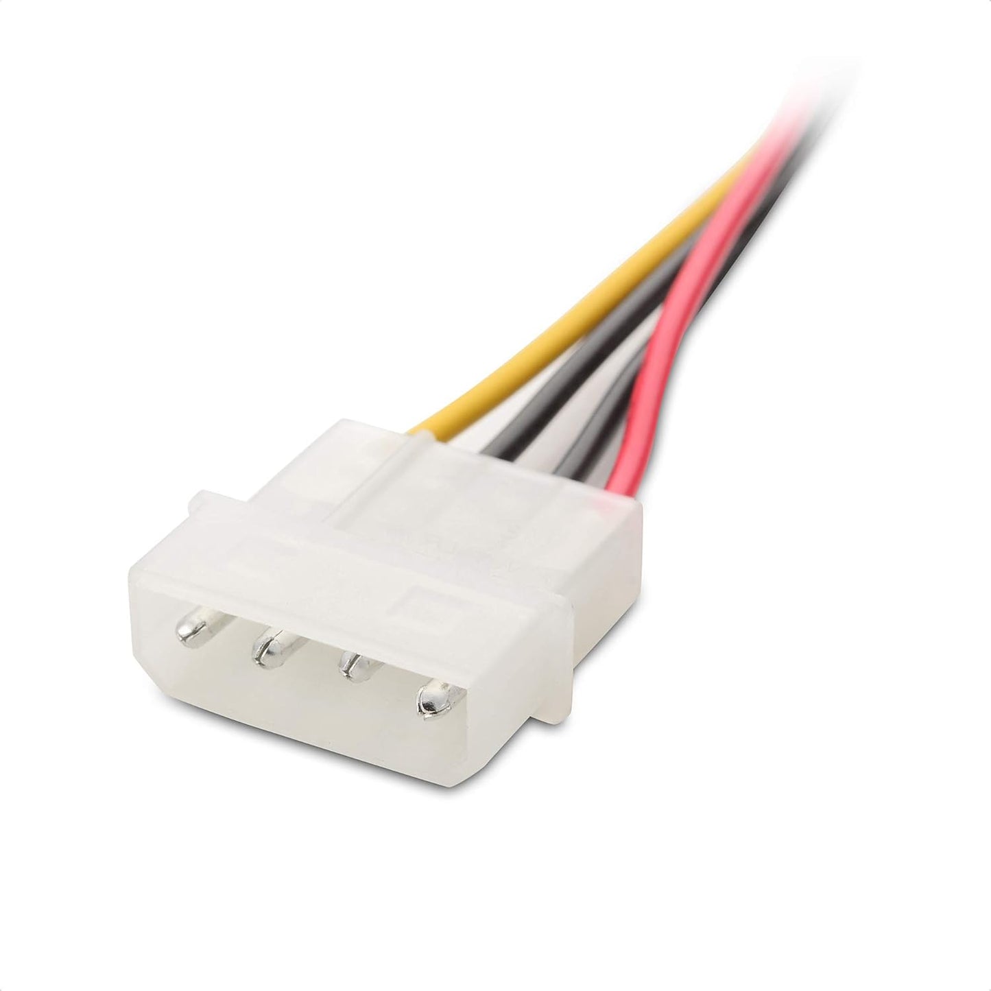 3-Pack 4 Pin Molex to SATA Power Cable (SATA to Molex) - 6 Inches V1258-DP02-B-3589