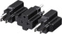 3-Pack 15 Amp to 20 Amp Adapter Plug, 20A to 15A Plug Adapter (NEMA 5-15 to 5-20R) in Black V1258-DP02-B-3595