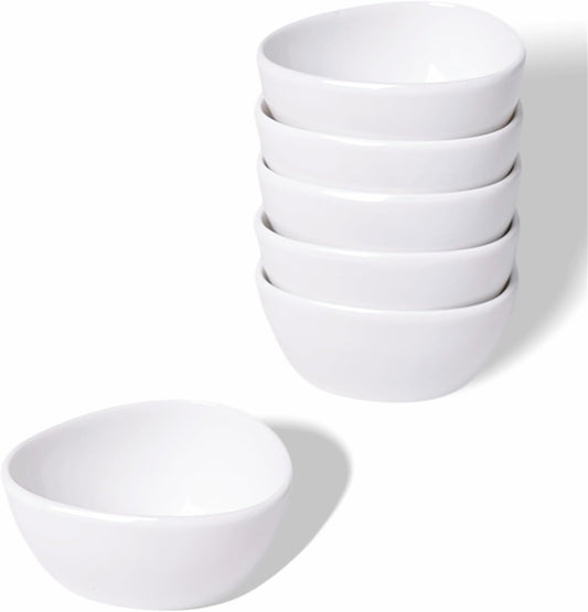 Mini Ceramic Ramekins Souffle Dishes 1.5 OZ, Small Dipping Bowls, Sauce Dip Bowls for Kitchen Serving Sauce V1258-DP02-B-36