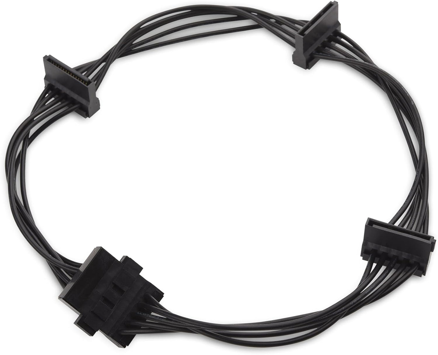 2-Pack 15 Pin SATA to 4 SATA Power Splitter Cable - 18 Inches V1258-DP02-B-3605